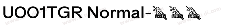 U001TGR Normal字体转换